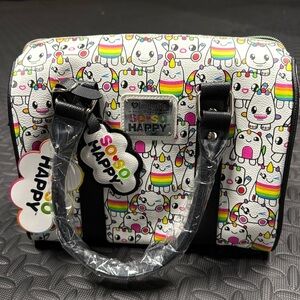 NWT 2018 Loungefly x SO SO Happy Friendless Barrel Satchel Purse Bag Crossbody